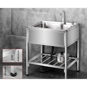 간이 씽크대 1구 개수대 싱크볼 스테인레스 캠핑장