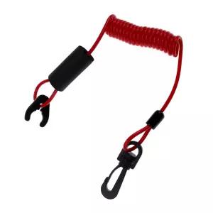 RKURCK 스톱 킬 스위치 안전 랜야드 밴드 테더 비상 코드 모든 북극 고양이 제트 스키용 손목 스트랩 포함