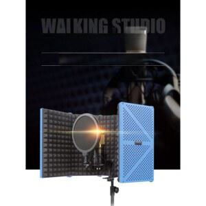 마이크 방음 패드 흡읍판 윈드스크린 방음판 휴대 커버 미니 접이식 오디오 간이 보컬 실내