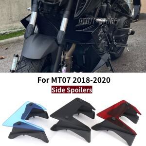야마하 MT-07 MT 07 2018 2020용 바이크 오토바이 부품 사이드 다운포스 네이키드 스포일러 윙렛 고정형 윙