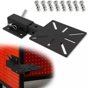 히치 바이스 마운트 2인치 리시버용 대형 벤치 그라인더 스탠드 및 트레일러 플레이트 윈치 마운트용 조절