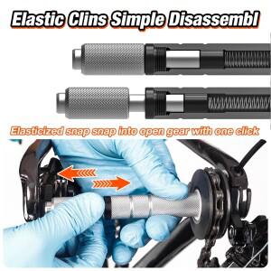 LEBYCLE MTB 도로 자전거 체인 리테이너 청소 도구 가상 플라이휠 와셔 오일러 세척 홀더