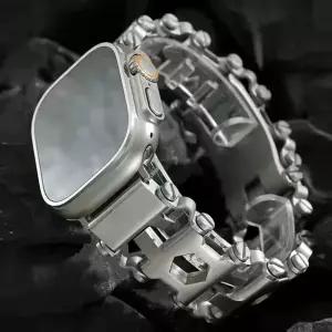 호환   워치 울트라 3-1 10 11 49mm 4642mm 다기능 팔찌 스테인리스 스틸 밴드 iwatch 9 8 7 6 5 4 SE3 454