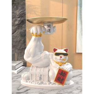 헬스장 개업선물 술집 카페 마네키 헬스모나리자 식당 고양이 보석금전수 힙한 조각상