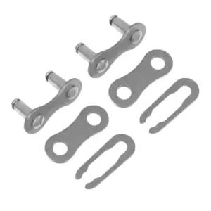 ORT 자전거 마스터 링크 - 단일 스피드 체인용 강철 커넥터 재사용 가능한 커플링 블랙 2개 팩