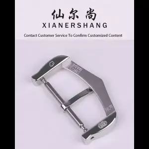 호환  XIANERSHANG 맞춤형 C-ARTIER 탱크 스타일 시계 걸쇠 탑 벨트 버클 316L 스테인리스 스틸 핀 버클 18