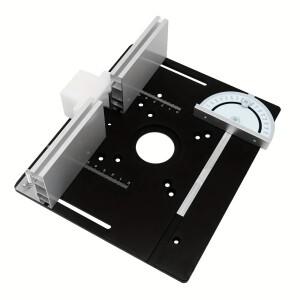 다기능 알루미늄 라우터 테이블 삽입 플레이트 목공 전기 목재 작업 벤치 용 플립