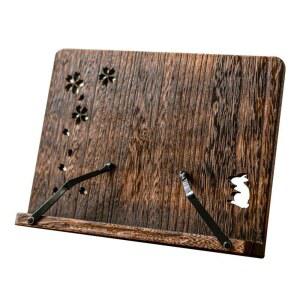 원목 대 빈티지 사이즈 스탠드 가구 테이블 월넛 식당 클립 가정용 대형 책거치대