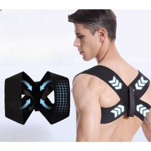 라운드숄더 서포트 스트레치 등 밴드 사이즈 교정