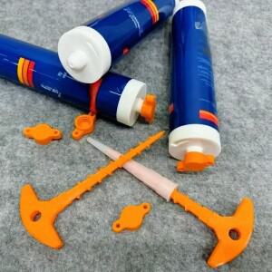 2PCS 실란트 노즐 클리너 캡은 유리 코킹 튜브 표준 크기 DIY 도구의 건조를 방지합니다.