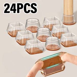 두꺼운 의자 다리 바닥 보호대 실리콘 미끄럼 방지 가구 패드 내마모성 테이블 커버 긁힘