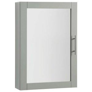 크로슬리 가구 사바나 벽걸이 거울 약품 캐비닛 욕실 회색