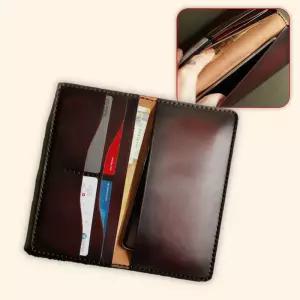 가죽 고급 핸드폰지갑 소가죽 휴대폰장지갑 9.5 19cm