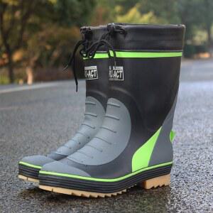 남성용 작업장화 낚시 반장화 미끄럼 농사 노동 내마모성 농사용 건설 날씨용 남편 신발