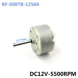 1PC 일본 Mabuchi RF-500TB-12560 원형 모터 DC 12V 5500RPM 19.7mm 긴 샤프트 CD 플레이어/자동 분무기/