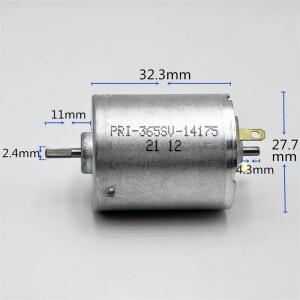 PRI-365SV-14175 마이크로 365 모터 듀얼 2.3mm 샤프트 DC 12V 14.4V 18V 24V 10500RPM 미니 28mm 전기 DI