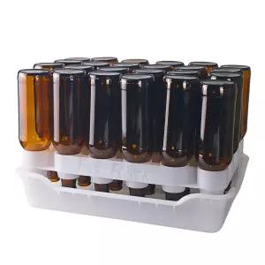 FASTferment - 24병 건조 랙 트레이 병 나무 대안 와인 또는 폭격기/벨기에 병을 및 보관 쌓을 수 있음