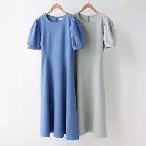 [하프클럽/]빅사이즈원피스 S011L603 라이니스퀘어퍼프원피스 WB