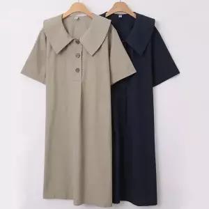 [하프클럽/]빅사이즈원피스 U204L603 카인드단추카라원피스 WB