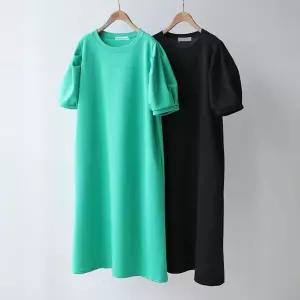 [하프클럽/]빅사이즈원피스 Q996L603 올데이퍼프반팔원피스 WB