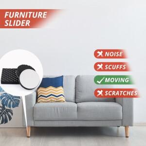 60pcs 가구 패드 바닥 보호기 48pcs 자체 접착 EVA 의자 다리 22/25mm 및 12pcs 투명 실리콘 12mm