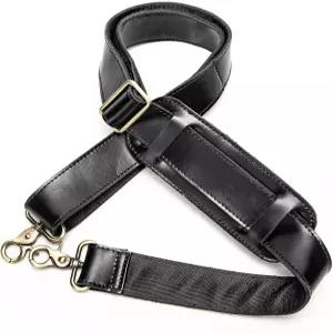 NIUCUNZH 정품 가죽 어깨끈 가방 끈 교체 길이 60인치 편안한 패드로 조절 가능