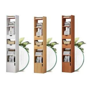 책장 슬림 틈새 미니 우드 공간활용 사무실 따뜻한 좁은책장 이지웨어 플로팅 미니책장