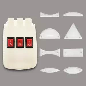 자기 물리 광학 실험 키트 굴절 반사기 삼각 프리즘 볼록 렌즈 오목 거울 선형 광원