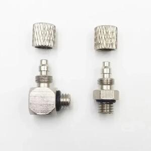 10Pcs 미니 에어 튜브 커넥터 수나사 M3 M4 M5 M6 3mm 4mm 6mm OD 공기 실린더 용 퀵 피팅 고속 조인트