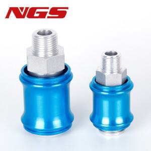 HSV-06 08 10 15 20-B-SS-SF-FF 알루미늄 공압 핸드 슬라이드 밸브 수동 푸시 배기 제어 스위치 외부 내부