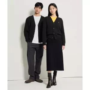 빈폴 BEANPOLE MEN Essential 남녀공용 코튼 베럴비 가디건 블랙 BC615AE105 440542