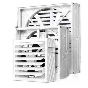 공장 환풍기 산업용 배기휀 창문형 덮개 환기 덕트