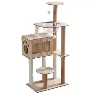 캣타워 애완묘 고양이 중형 낮은 노묘 반려묘 놀이터 가구 켓타워 짧은다리 원목