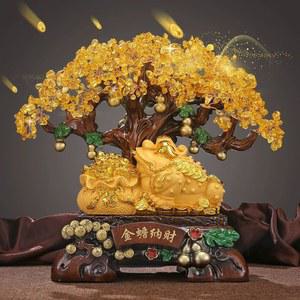 황금 돈나무 두꺼비 삼족 홈 개업선물 삼족두꺼비 집들이 사무실 재물운 개업 장식품 선물