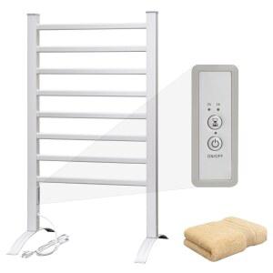 욕실 프리스탠딩 벽걸이 KEG 워머 실버 타월 타이머 플러그인을 내장 히터 목욕 8바