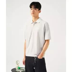 빈폴 BEANPOLE MEN 메쉬 배색 칼라넥 반소매 티셔츠 아이보리 BC5742C110 440550