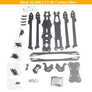 신형 8인치 MARK4 V2 3K 카본 파이버 H형 FPV 드론 프레임 키트 휠베이스 프리스타일 장거리 레이싱 DIY