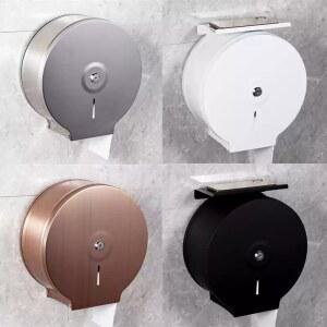 스텐 공중화장실 점보롤 휴지걸이 블랙