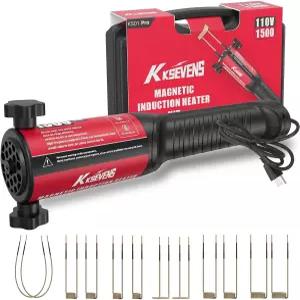 인덕션 히터 1500W 110V 볼트 제거 녹슨 나사 제거용 12개 코일이 있는 휴대용 자기 도구 빨간색