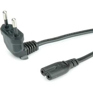 IEC320 C7 그림 8 전원 코드에 대한 90도 EU 플러그 - 노트북/TV/프린터용 0.75mm² 1.8M AC 어댑터 케이