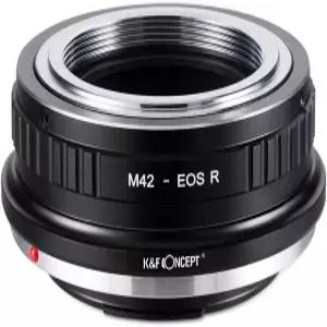 M42 스크류 마운트 SLR 렌즈와 캐논 EOS R 카메라 본체에 호환되는 K F 컨셉 렌즈 어댑터