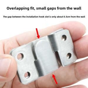 접이식 테이블 벽 선반 플로팅 스테인레스 스틸 교수형 버클 플러시 마운트 행거 가구 인터록 브래킷