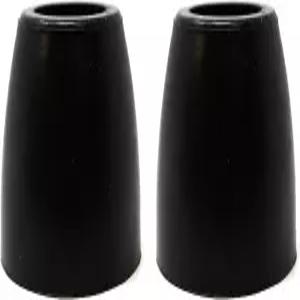 2개 팩 화물 트레일러 트럭 교체용 램프 도어 고무 범퍼 스톱 콘 2인치 높이