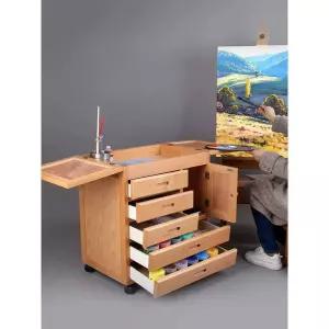 화구박스 카트 아트 서랍 화가 수채화 카트 상품 그림