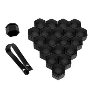 22/21/19mm 20개 자동차 휠 너트 캡 보호 커버 녹슬지 않는 허브 나사 타이어 볼트 외부 장식