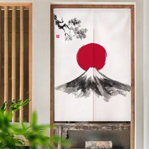 풍 문발 패브릭 침실 무타공 노렌 유화풍 캔버스 F010 중식당 업소용