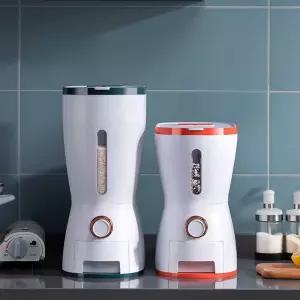 원터치 잡곡통 시리얼통 잡곡 쌀통 쌀보관통 디스펜서