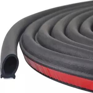 스토리스토어 유니버설 자동차 도어 씰 스트립 D자형 자동 접착식 풍화 박리 차량 창문 방음 소음 차단