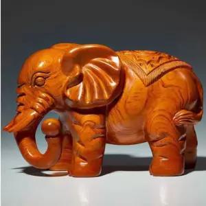 나무 코끼리 조각 인테리어 장식 소품 거실 미니 장식품