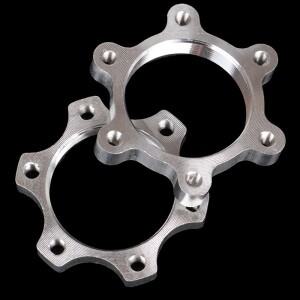 2PCS 자전거 Freewheel 스레드 허브 디스크 브레이크 로터 플랜지 어댑터